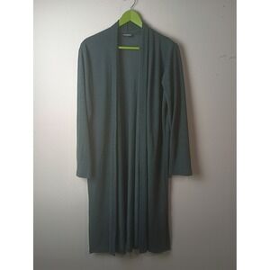 Culture Shop Womens Forest Green Longline Open Front Duster Cardigan One Size